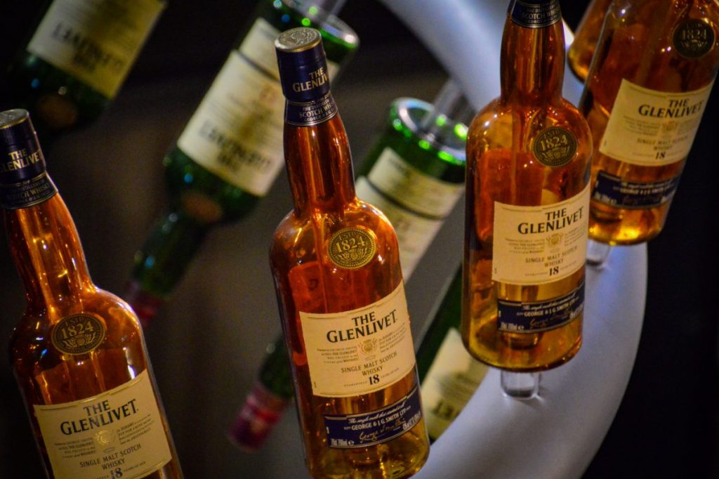 Glenlivet Whisky Bottles